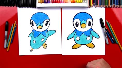 How To Draw Piplup Pokemon Art For Kids Hub