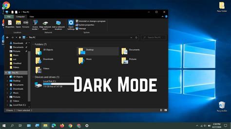 How To Turn On Dark Mode In Windows 10 Youtube