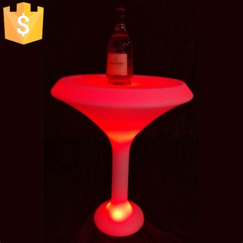 Hotel Columna Led Bar Table Lumineuse Glow In The Dark Party