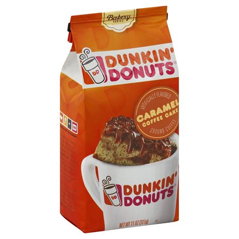 Dunkin Donuts Caramel Coffee Cake Ground Coffee 11 Oz Shipt