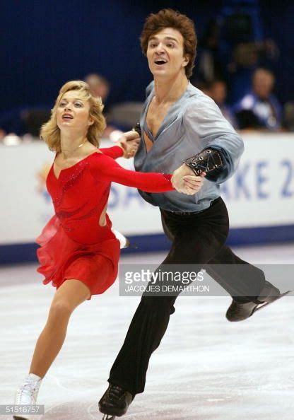 Russians Elena Berezhnaya And Anton Sikharulidze Perform Their Pairs