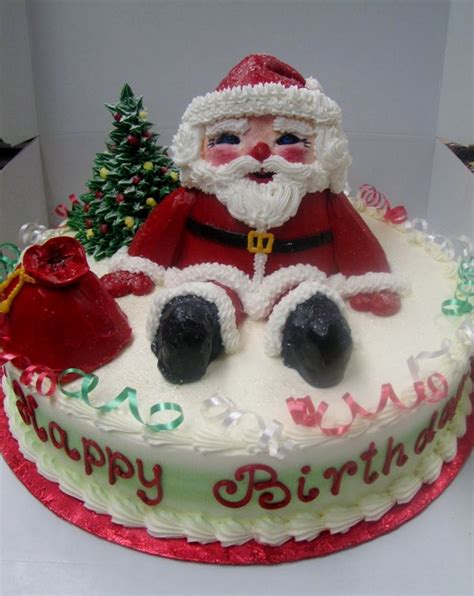 Christmas Theme Merry Santa Clause Birthday Cake Hi Res 720p Hd