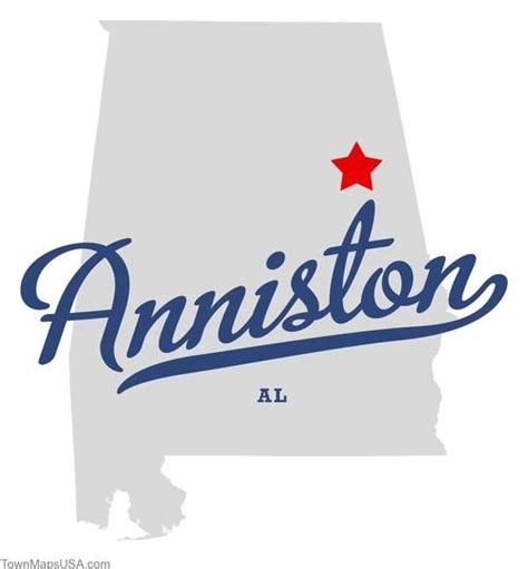 Map Of Anniston Alabama Al Anniston Alabama Alabama Calhoun County