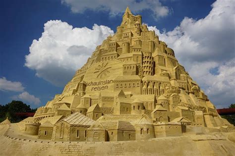 Worlds Largest Sandcastle Rises In Landlocked German City Archdaily