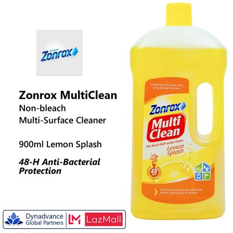 Zonrox Multi Clean Non Bleach Multi Surface Cleaner 900ml Lemon Splash