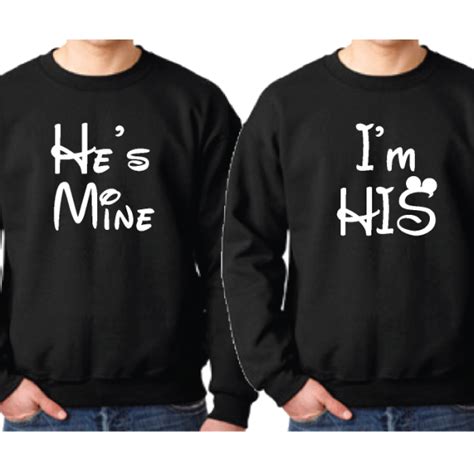 Lgbt Gay Matching Shirts Im His Hes Mine With Initials Custom Wedding Date Married With Mickey