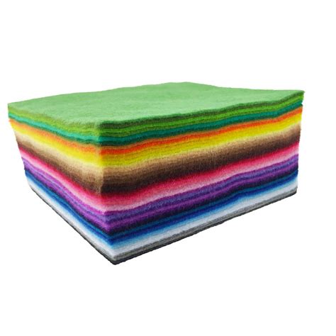 Buy Flic Flac 42pcs 14mm Soft Thick Felt Fabric Sheet Assorted Color