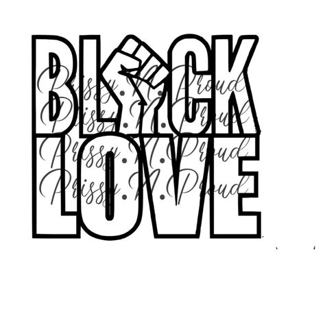 Black Love Svg - Etsy