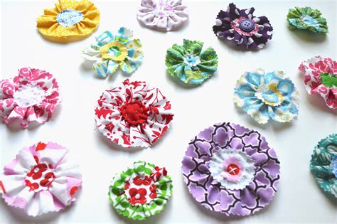 Textile Trolley Easy Craft For Chidren Fabric Flowers