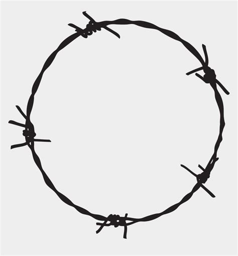 Barbed Wire Png Transparent Image - Barb Wire Circle Vector, Cliparts