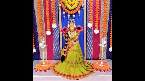 Quick And Easy Varamahalakshmi Saree Draping And Decoration How To