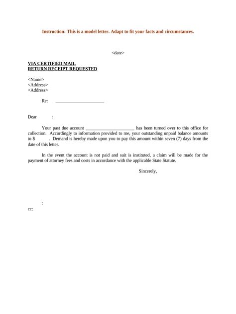 Collection Letter Template Fill Out Sign Online Dochub