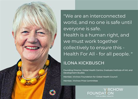 Meet Ilona Kickbusch Member Of The Virchow Foundation For Global