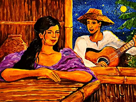 Harana Philippine Traditional Courtship Serenade Greeting Card By The Best Of Philippine Arts