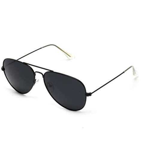 Maxwell Full Black Polarized Classic Metal Frame Aviator Sunglasses Aviator Sunglasses Mens
