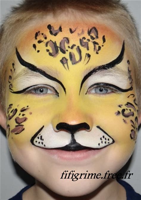 Le léopard Face Painting Carnival Image Pop Art Makeup Artist