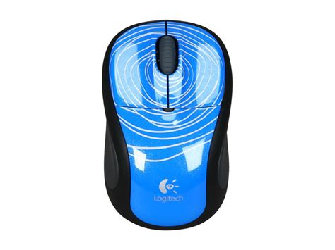 Logitech M305 Blue Swirl Rf Wireless Mouse Neweggca