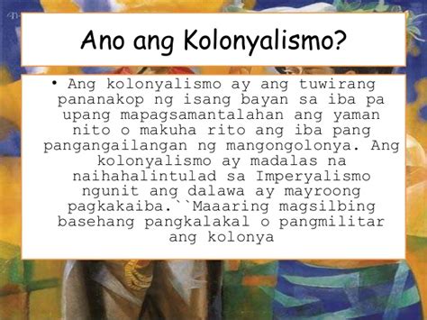 Ano Ang Epekto Ng Kolonyalismo At Imperyalismo Sa Pilipinas At Sa