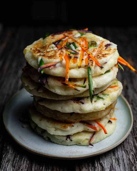 Don't be surprised by how much you get. Savory Pancakes - Gluten Free! - The Korean Vegan