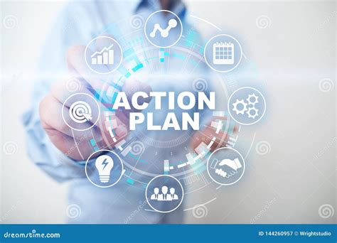 Plan D Action Strat Gie Commerciale Concept De Gestion Du Temps Sur L