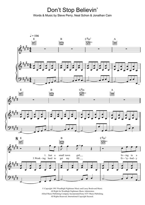 Don't Stop Believin' | Sheet Music Direct