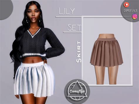 Lily Set Skirt By Camuflaje At Tsr Sims 4 Updates