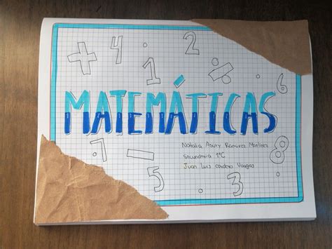 Portada Matemática Ideas De Portadas portadasbonitas portadas ideas A