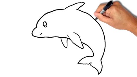 As you will see, drawing a dolphin is fairly easy. Dolphin Drawing Easy at GetDrawings | Free download