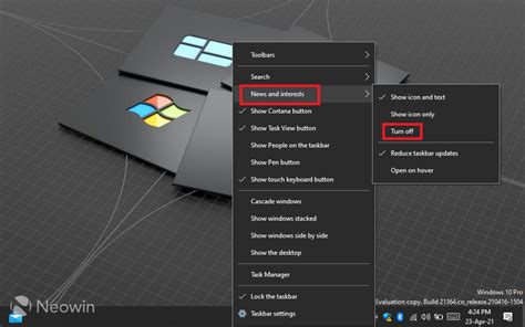How To Turn Off The News And Interest Widget On Taskbar In Windows The Filibuster Blog