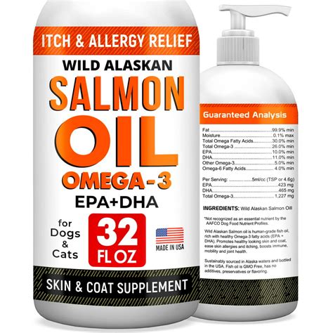 Salmon Oil Omega 3 For Dogs 32oz Fish Oil For Pets Joint Health