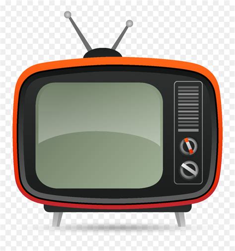 Cartoon Retro Tv Png Download Clkers Television Antenna Clip Art And