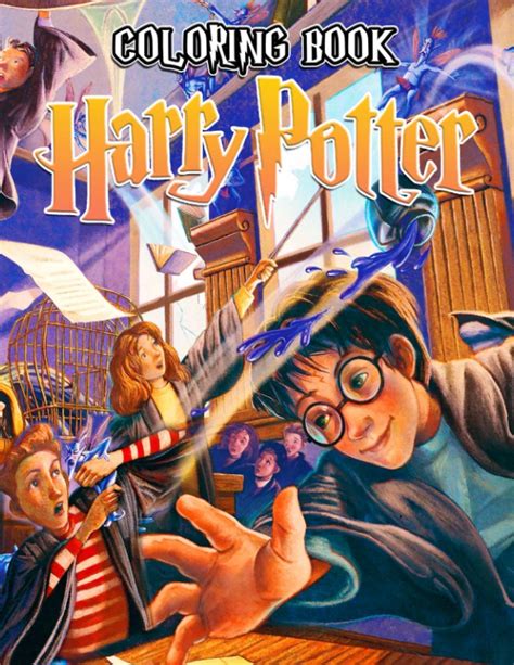 harry potter coloring book a great ts for adults who love harry potter many designs of
