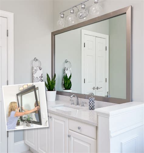 Mirror Frames For Mirrors Mirrormate Frames Modern Bathroom Decor