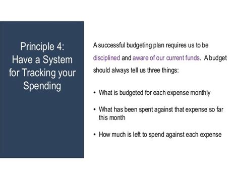 5 Principles Of Effective Budgeting