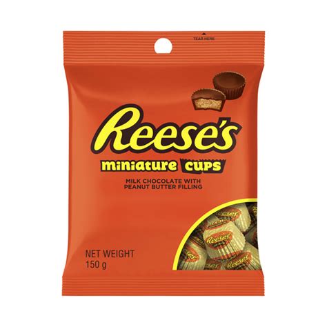 Buy Reeses Peanut Butter Cup Miniatures 150g Coles