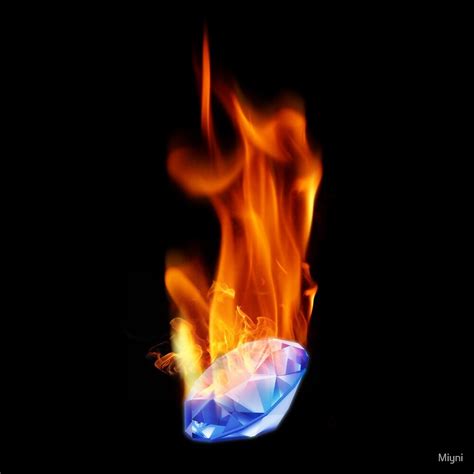 Diamond On Fire By Miyni Redbubble