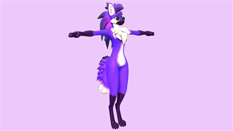 Maned Wolf Vrchat Vtuber Avatar D Model By Zab Lixyco C Ddfa Sketchfab