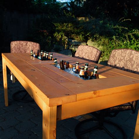 Set the mood or start the party with rich deep sound. How to Make Table with Built-in Beer Cooler - DIY & Crafts ...