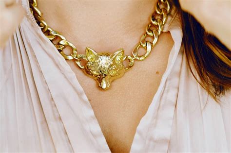Fall Is For Foxesdo Tell Anabel Fox Facts Chain Necklace Gold