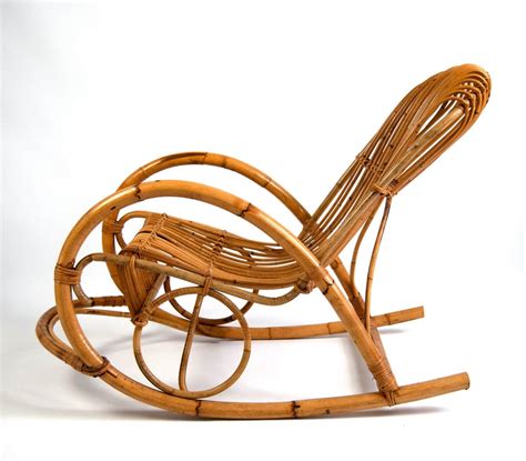 Bamboo Rocking Chair By Rohe Noordwolde 1960s 137779
