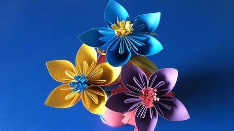 How To Make A Kusudama Paper Flower Very Easy And Simple Paper Crafts