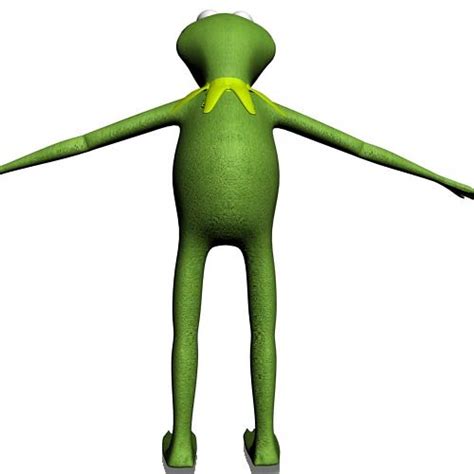 3d Model Kermit The Frog Rigged Vr Ar Low Poly Rigged