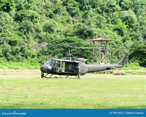 Helicopter Uh 1 Huey Start Engine Editorial Photography Image Of Camp