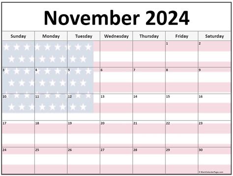Collection Of November 2024 Photo Calendars With Image Filters