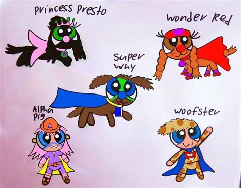 Powerpup Super Why Ppg And Rrb Cute Animals Wolf Stuff