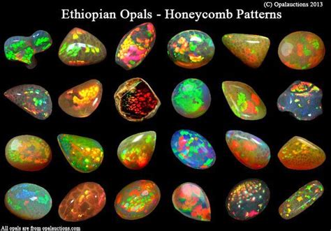Ethiopian Opals Grading Chart Minerals And Gemstones Minerals Crystals