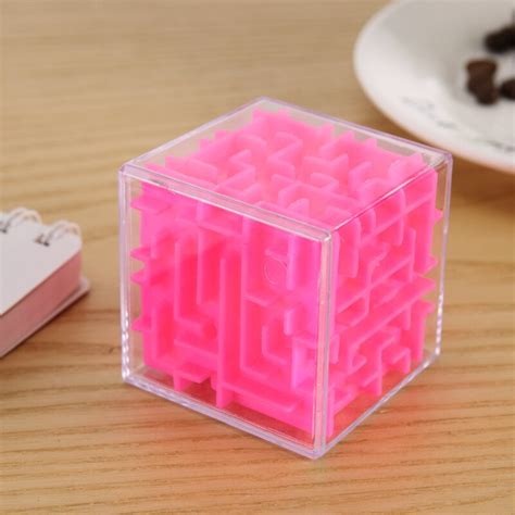 Cubo Mágico Laberinto 3d Transparente De Seis Lado Grandado