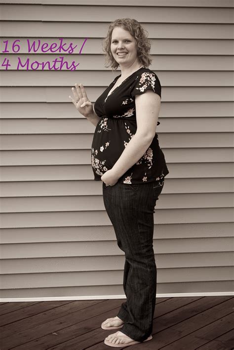 A Journey To Forever 16 Week Survey And 4 Month Belly Picture