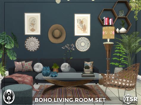The Sims Resource Boho Living Room Set