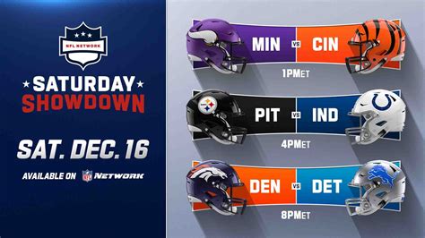 Nfl Network Week 15 Tripleheader Schedule Preview And More The Dig